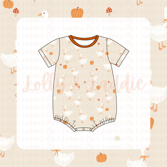 The Great Pumpkin Waddle - T-Shirt Romper (READY-TO-SHIP)