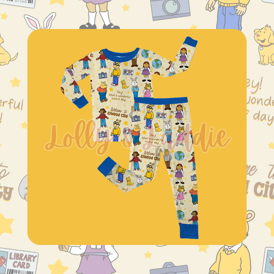 What A Wonderful Kind Of Day - Kid Pant Set (OLD MANUFACTURER/FINAL SALE)